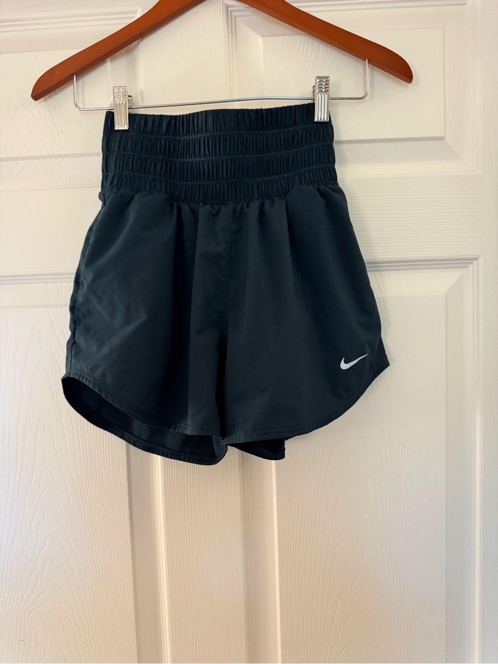 Nike Women's Black High-Waist Athletic Running Shorts